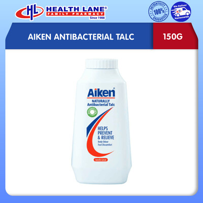 AIKEN ANTIBACTERIAL TALC (150G)